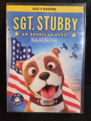 SGT. STUBBY AN AMERICAN HERO DVD 2018 ANIMATED TRUE STORY NEW & SEALED FREE SHIP