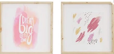 Decorative Picture Fames For Girls Nursery.14  x 1/2  x 14  Wood Frame