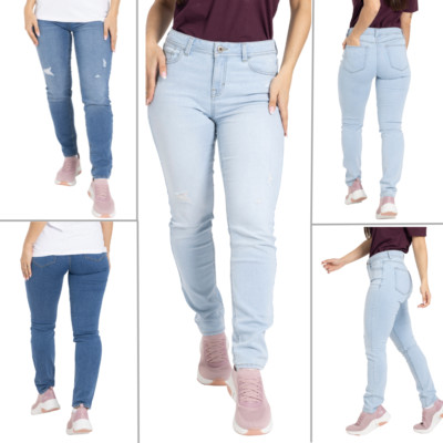 Tazzio Jeans Damen Skinny Fit Push Up Jeanshose Stretch Denim Hose