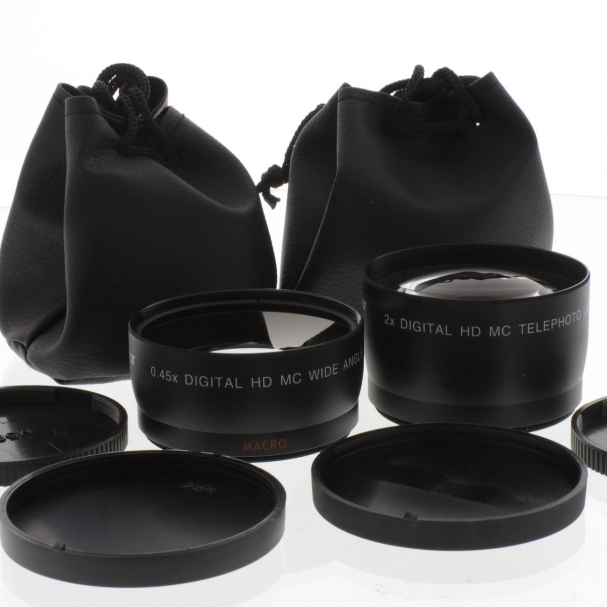 WIDE Angle + 2X Telephoto LENS Kit for Nikon AF-S DX Nikkor 55