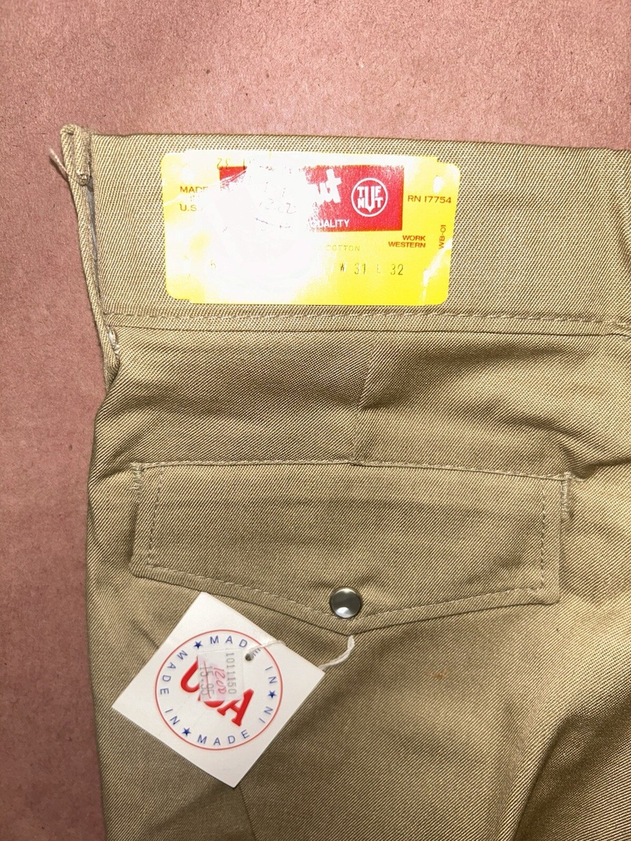 Vintage Tuf-Nut By Key, Western Pearl Snap Chinos, Deadstock