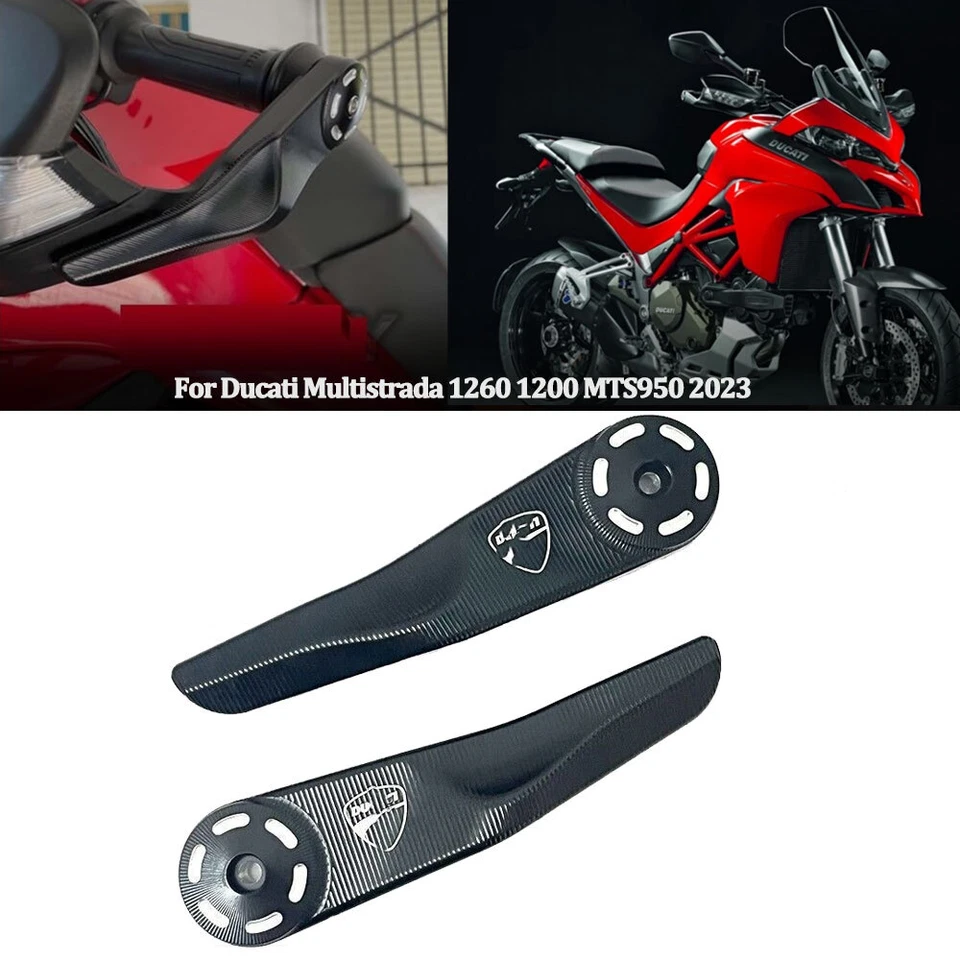 CNC Handlebar Hand Guard Protector For Ducati Multistrada 1260 1200 MTS950 2023 - Imagem 2 de 4