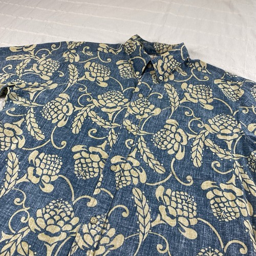 Reyn Spooner Alfred Shaheen Button Down Hemd Herren Large Floral All Over Print - Bild 2 von 13