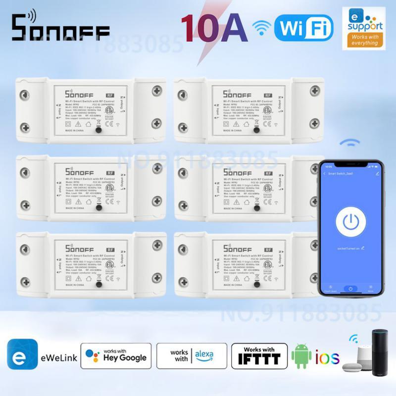 SONOFF RFR2 WiFi DIY Smart Switch 433MHz Smart Home Automation Module Via Ewelin