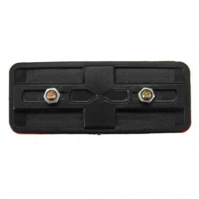 HiRXX Catarifrangente Posteriore Per Bici - Rosso, 100x40mm, Per Portapacchi, Bulloni M5