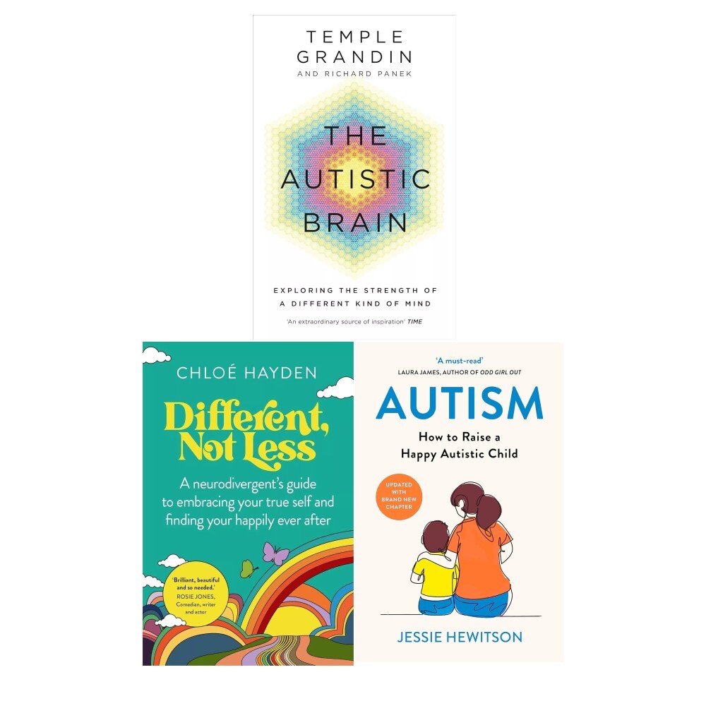 The Autistic Brain,Different Not Less & Autism How 3 Books Collection Set