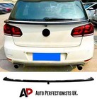 VW Golf MK6 Gloss Black Rear Mid Spoiler Wing Lip Body Kit GTD GTI R20 TSI TDI