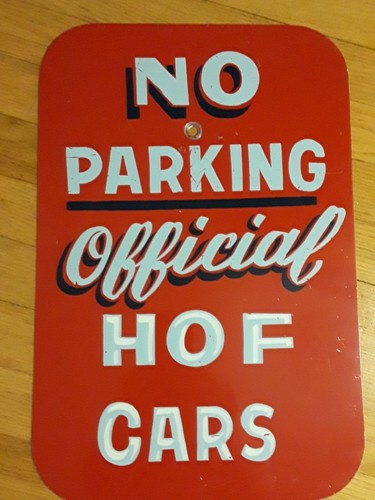 NFL HOF Sign No Parking Official HOF Cars 18"X12" Metal Great For A Fan Cave! - Picture 5 of 6