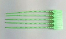 Green Plastic Security Seals. Numbered Tag. Pull Cable Ties. Anti-Tamper. 250mm