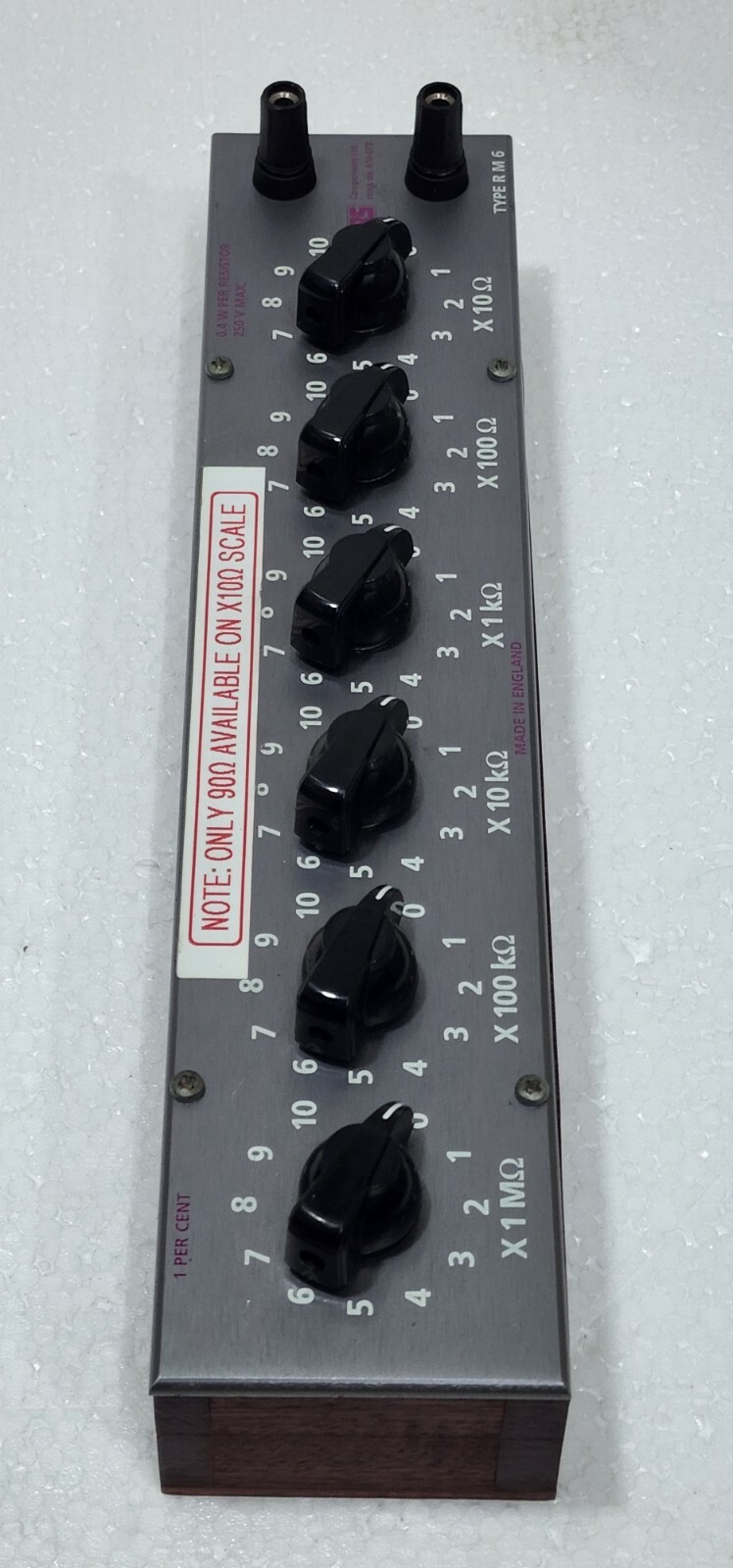CROPICO RM6 RESISTANCE DECADE BOX 10Ω to 10MΩ (RS 610073) eBay