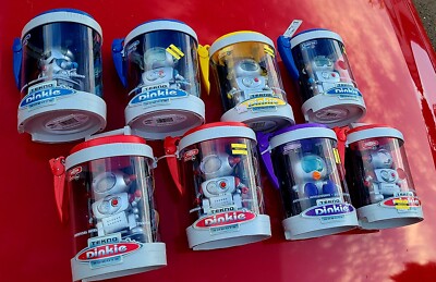 VTG 2001 Set of 8 Tekno Dinkie Robot Voice Activated New Open