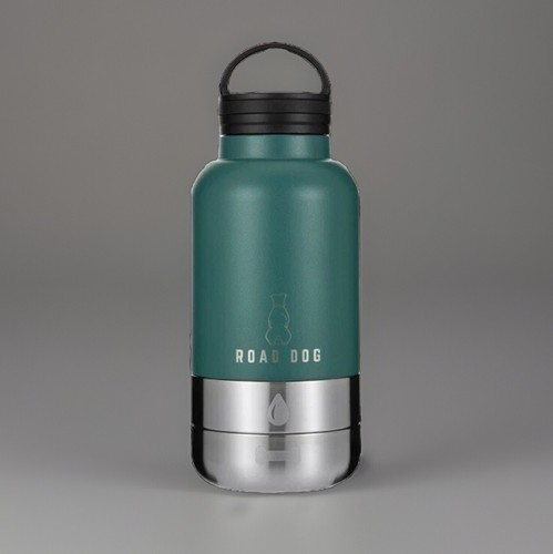 New Portable Dog Water Bottle Stainless Steel Dog Water Bottle Food & Water Bowl