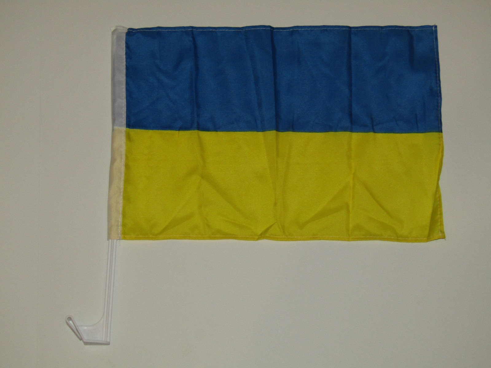 Half White Half Black Car Flag 12x18 Car Window