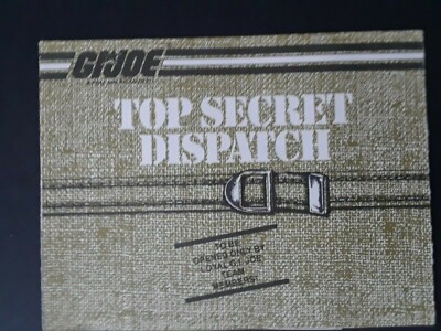 GI JOE TOP SECRET DISPATCH CATALOG Vintage Brochure Booklet