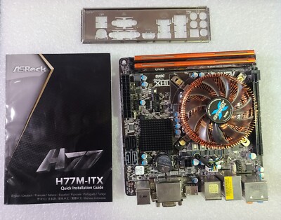 Mini Itx Mobo Processor Combo ASRock H77M-ITX Mini-ITX Motherboard