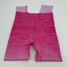 Yelete Womens Leggings Small Ombre Pink Stretch Activewear Athleisure Casual