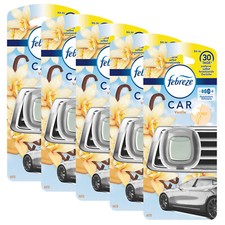 5x Febreze Car Lufterfrischer bis zu 30 Tage Frische Auto Duft Vanille Parfum