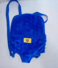 Build A Bear BAB Plush Blue Baby Animal Carrier Adjustable Straps Backpack