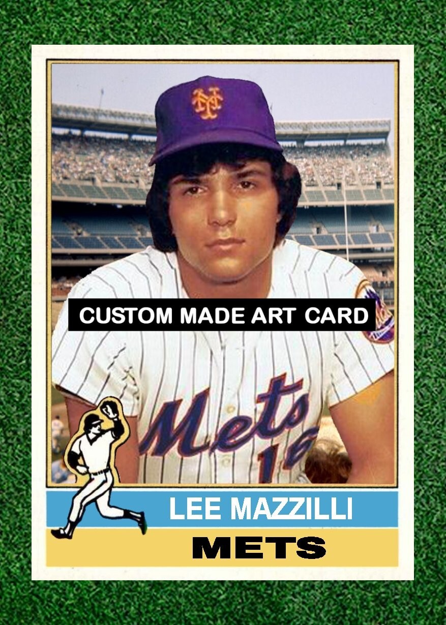 Lee Mazzilli New York Mets Baseball Art Card