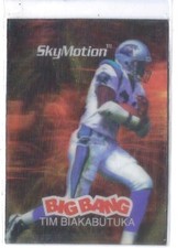 1996 Skybox SkyMotion Big Bang Tim Biakabutuka - Carolina Panthers