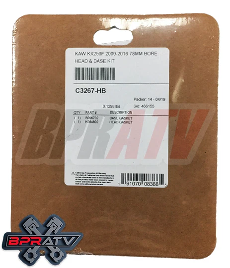 06-09 Junta de pistón Kawasaki KX250F KX 250F 77 mm diámetro de culata 13,8:1 JE Pro Series Foto 3 de 4