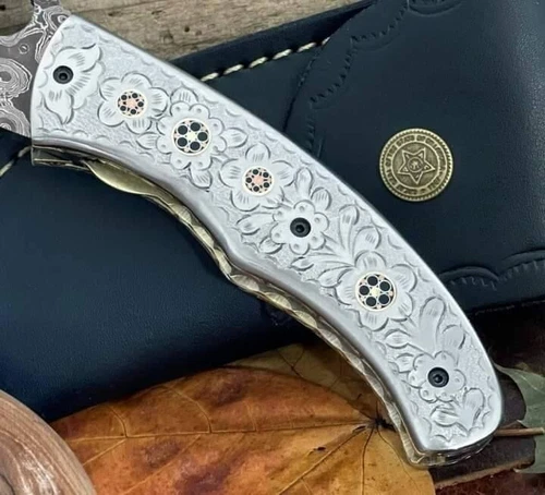 Drop Point Knife Company Stainless Steel Blade Collectible Knife Survival Handle - Picture 4 of 10