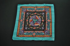VTG New Bandana 90s Made in USA Native American Teal Birds 2423S