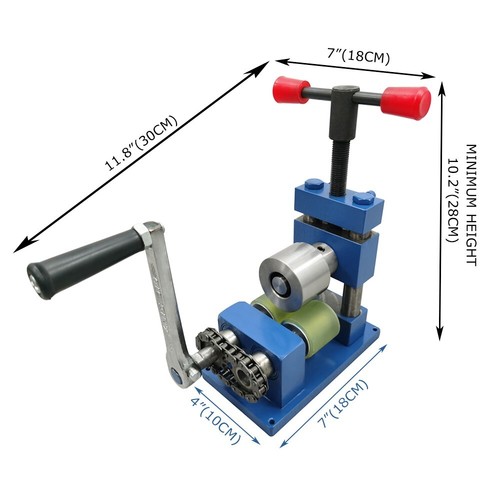 Hand Crank Ring Bracelet Press Bending Machine Making Tool Jewelry Ring Bender - Picture 8 of 20