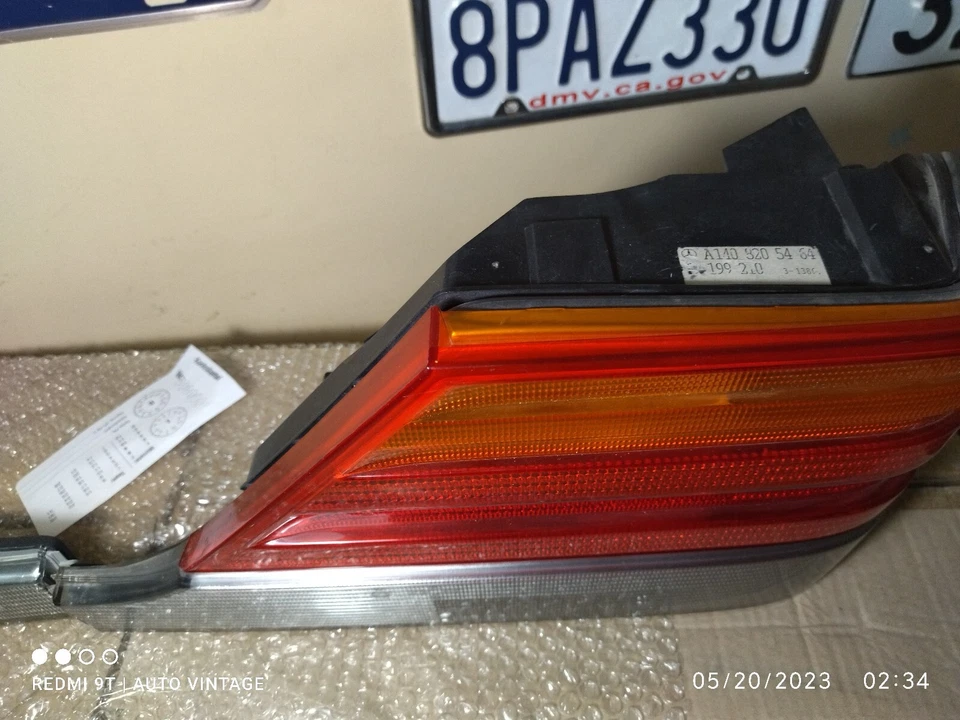 Luces traseras pre-facelift Mercedes Benz 300 SE (W140) 1991-1993 FABRICANTE DE EQUIPOS ORIGINALES Alemania Foto 4 de 4