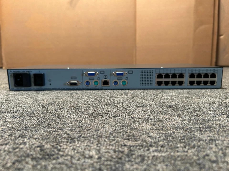 HPE 336045-B21 KVM G2 Server Console 2x16 Port Cat 5 Switch 396631-001 - Image 4 of 4