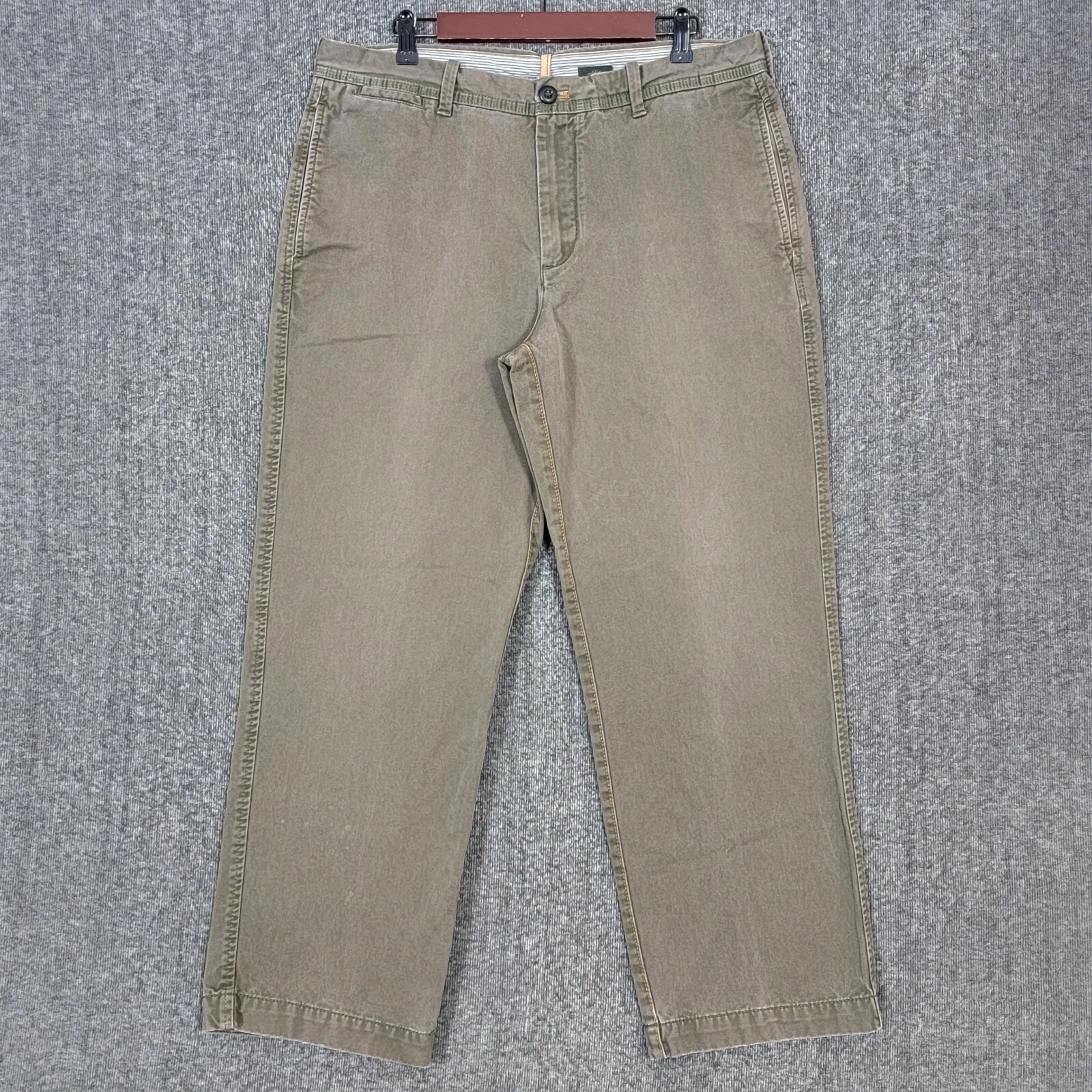 Pantalone Timberland uomo 36x28* marrone gamba dritta chino escursionismo pesca outdoor