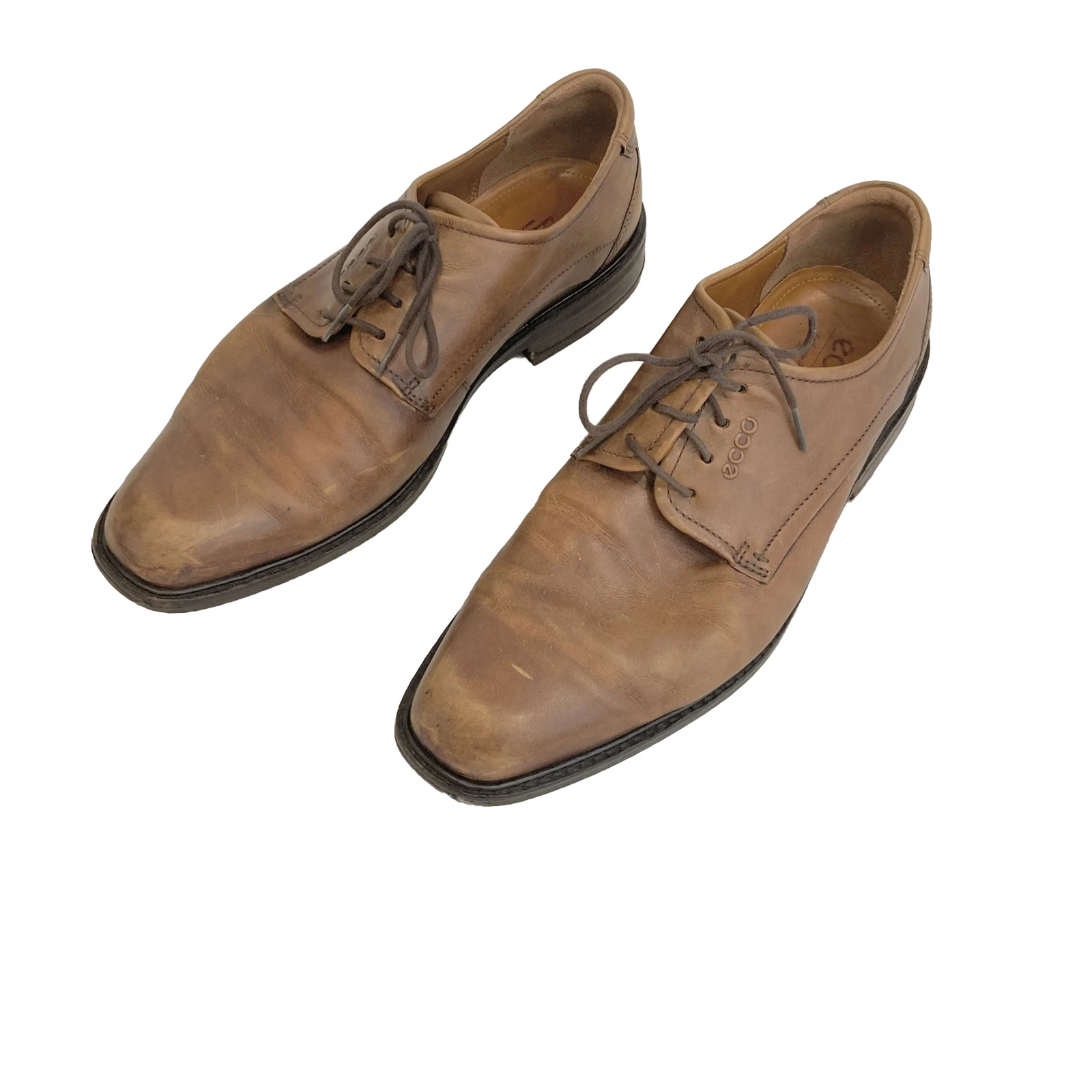 Scarpe eleganti Oxford da uomo marroni Ecco taglia 43 (US 10) in pelle stringate punta
