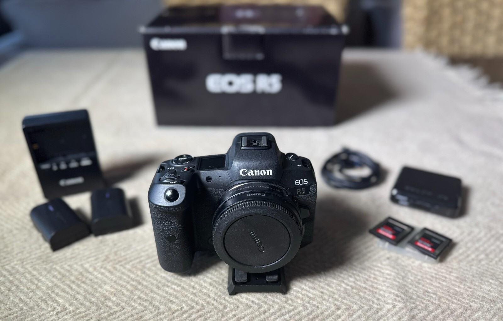 Canon EOS R5 45.0MP Mirrorless Camera - Black (Body Only) (Or Bundle)