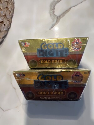 Grin Studios GOLD Dig It! Gold Rush! Set Of Two Find Real Gold 1 In 24 Boxes!