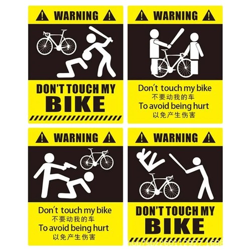 Bike Stickers Decals for Frame Waterproof Sun Protection Bike Decals Decoration