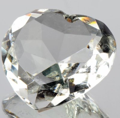 M Design Art Handcraft Glass Art - 3 Inches Crystal Heart Shape Diamond PaPap...