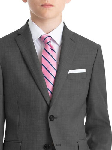 $100 Lauren Ralph Lauren, Boy's Classic Suit Separate Jacket, Gray, 16R - Picture 5 of 5