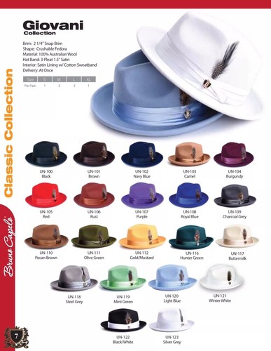 MEN'S BRUNO CAPELO HATS GIOVANI 