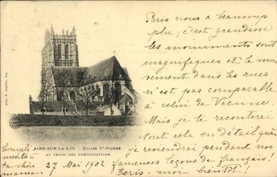 CPA Aire sur la Lys Pas de Calais, Eglise St Pierre - 4938591