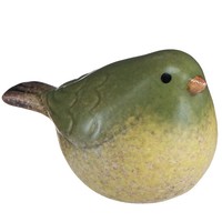 Kleiner GrüNer Keramik Vogel Deko FrüHling 8,5Cm 4Er Set, 4 StüCk