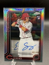 Eric Yang RC 2025 Topps Chrome Baseball Rookie Auto Refractor /499