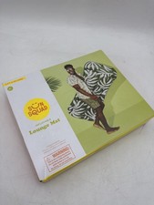 SUN SQUAD POOL LOUNGE PALM POOL LOUNGER - GREEN/WHITE LEAVES