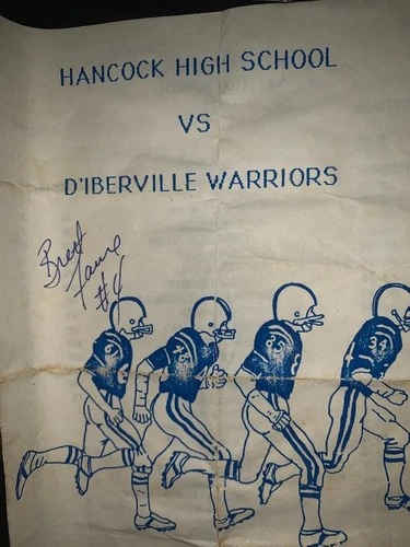 BRETT FAVRE AUTOGRAPHED 1991 SPRING GAME PROGRAM FROM HIS HIGH SCHOOL