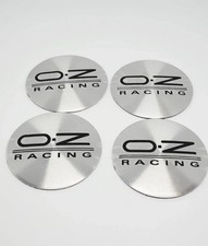 oz 4x 56mm Logo racing Nabendeckel Radkappen Felgendeckel Aufkleber Schwarz+Rot
