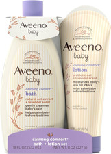 Calming Comfort Bath  Body Lotion Set, Nighttime Baby Skin Care Products with N