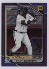 2024 Bowman Draft Chrome Purple Refractor 180/250 Bralyn Brazoban #BDC-124 10h2