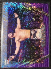 2026 Topps Chrome WWE #77 Austin Theory Purple Mini-Diamonds Refractor /75