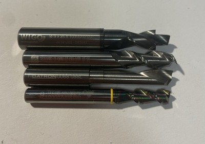 4x VHM CNC Fräser DATRON ISCAR WIGO Ø8mm Ø9mm NEU Profi für Aluminium Kunststoff