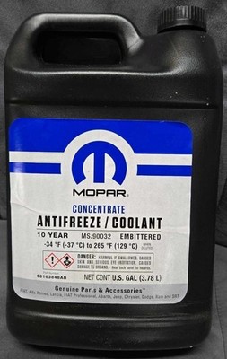 Mopar 68163848AC Engine Coolant / Antifreeze 10 Year 50/50 Prediluted - 1 Gallon