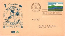 #1324 Canada Centenary Kolor Kover FDC (31219671324001)